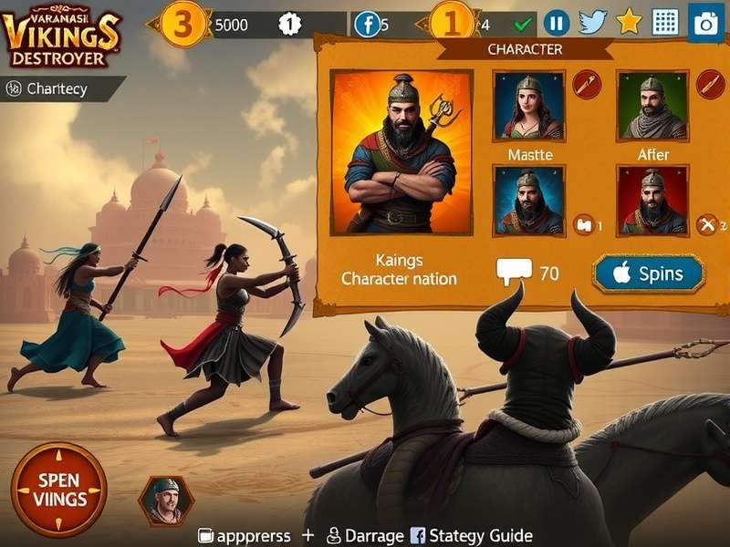 Varanasi Vikings Destroyer character customization screen